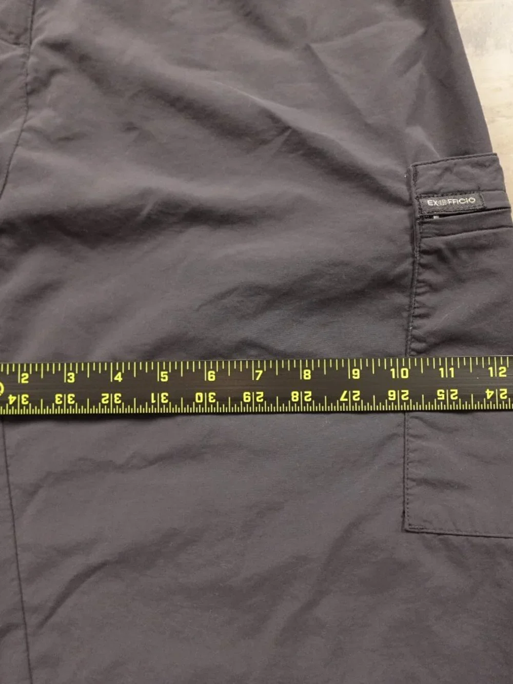 ExOfficio Cropped Cargo Pants‎ Women’s 12 Gray Nylon Travel Hiking Outdoor